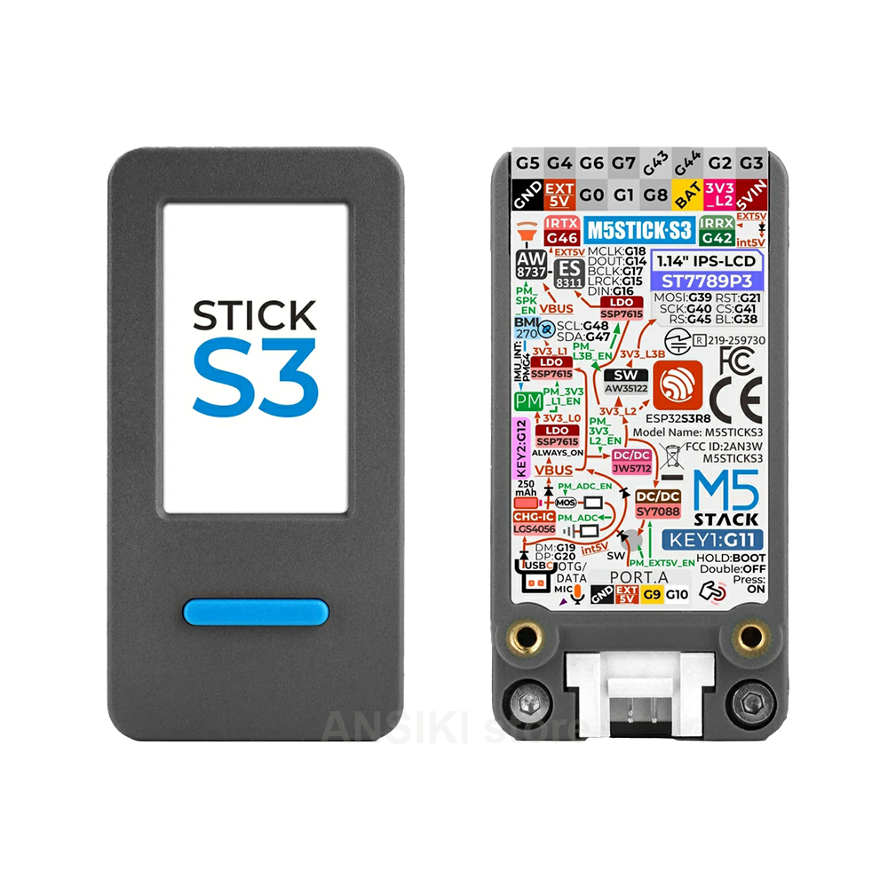 Doit Esp32 - M5Stack M5StickS3 ESP32-S3 IoT開発キット、IoT制御スマートホームアプリケーション用の画面付きポータブルキット