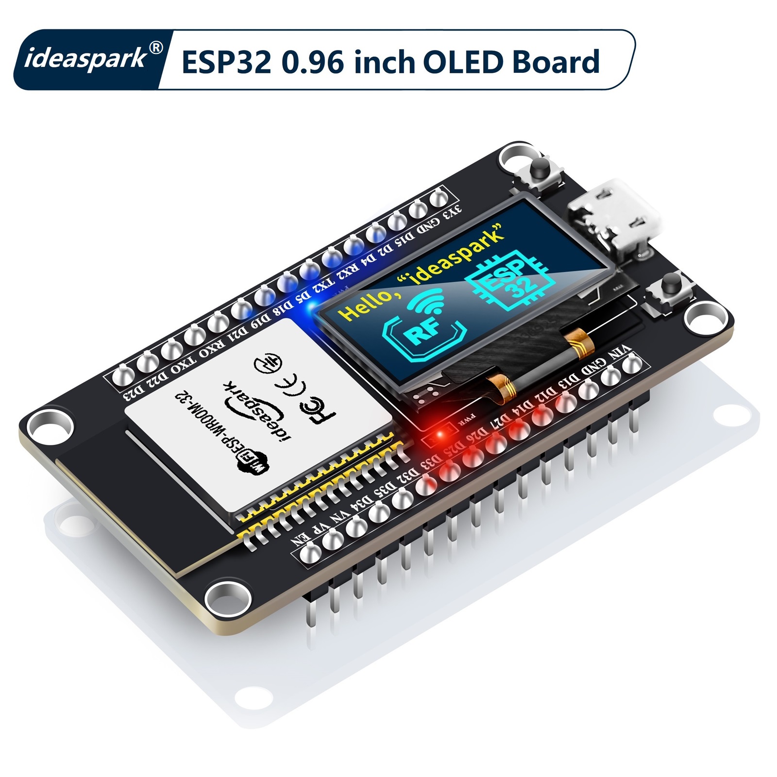 Lolin D32 - アイデアスパーク ® ESP32 開発ボード、0.96 インチ OLED
