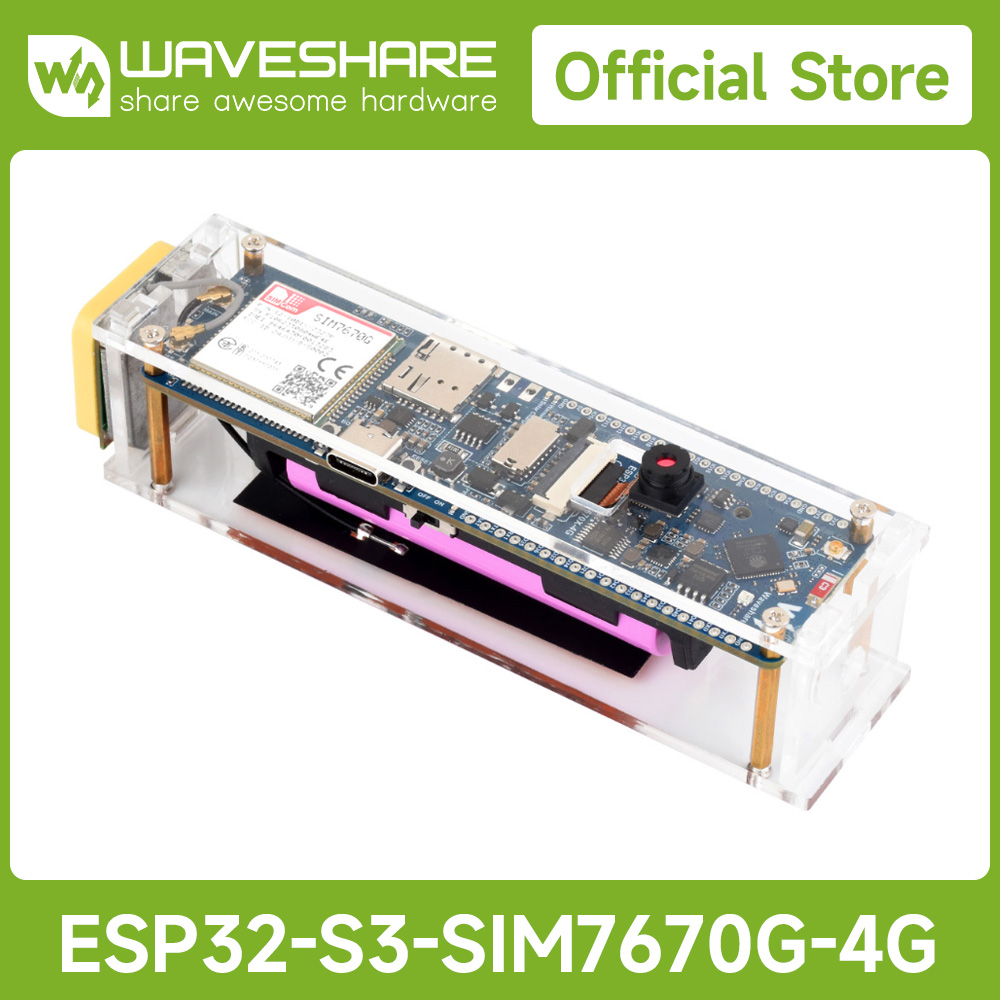 Lolin S3 - Waveshare ESP32-S3 SIM7670G 4G 開発ボード、LTE Cat-1/WiFi/Bluetooth/GNSS