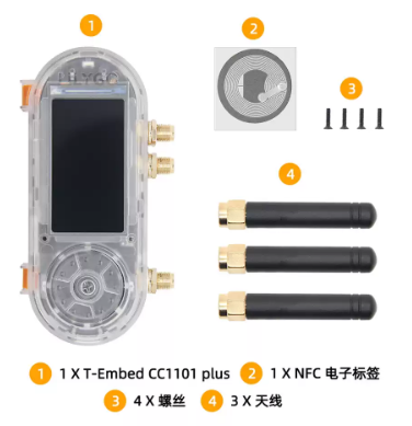 Lolin S3 - LILYGO T-Embed-CC1101 ESP32-S3 開発ボード（1.9インチLCD＆PN532モジュール搭載）