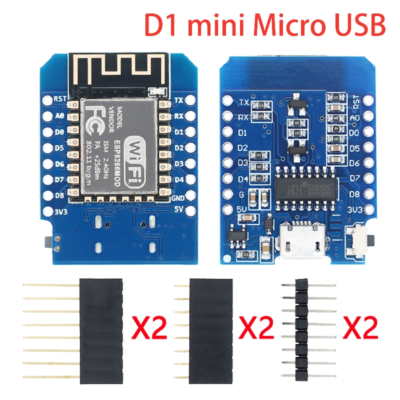 マイクロ USB/タイプ C USB WeMos D1 ミニ - D1 Mini Pro のレビューと価格