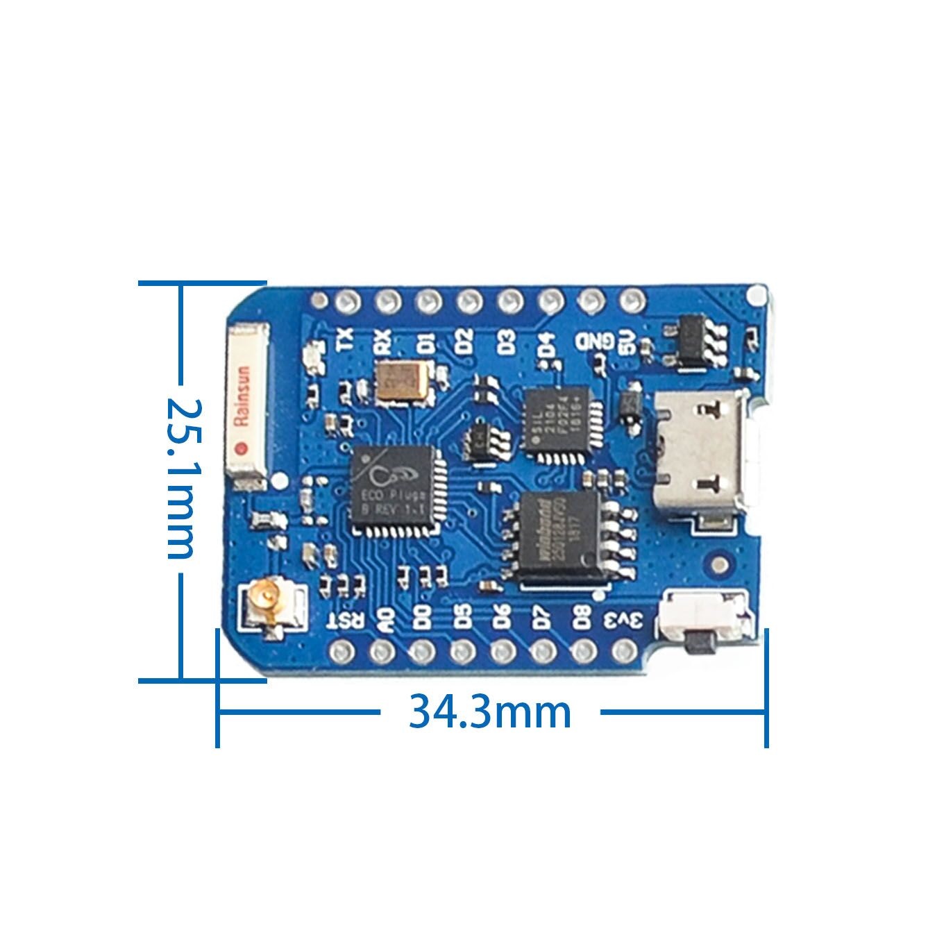 Wemos-外部アンテナコネクタ、Wi-Fi開発ボード、マイ - D1 Mini Pro のレビューと価格