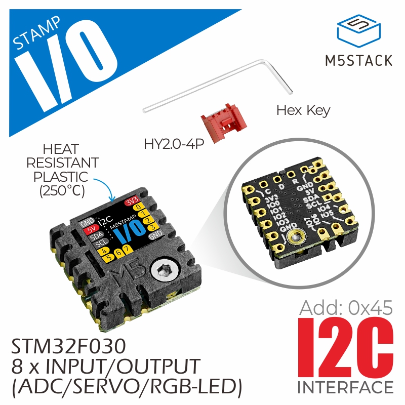 M5スタック公式m5スタンプ拡張i/oモジュール (stm3 - M5Stack のレビューと価格
