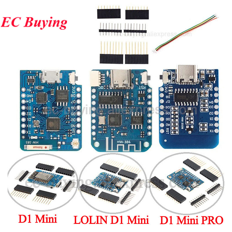 10 個/1 個 WeMos LOLIN D1 ミニプロ N - D1 Mini Pro のレビューと価格