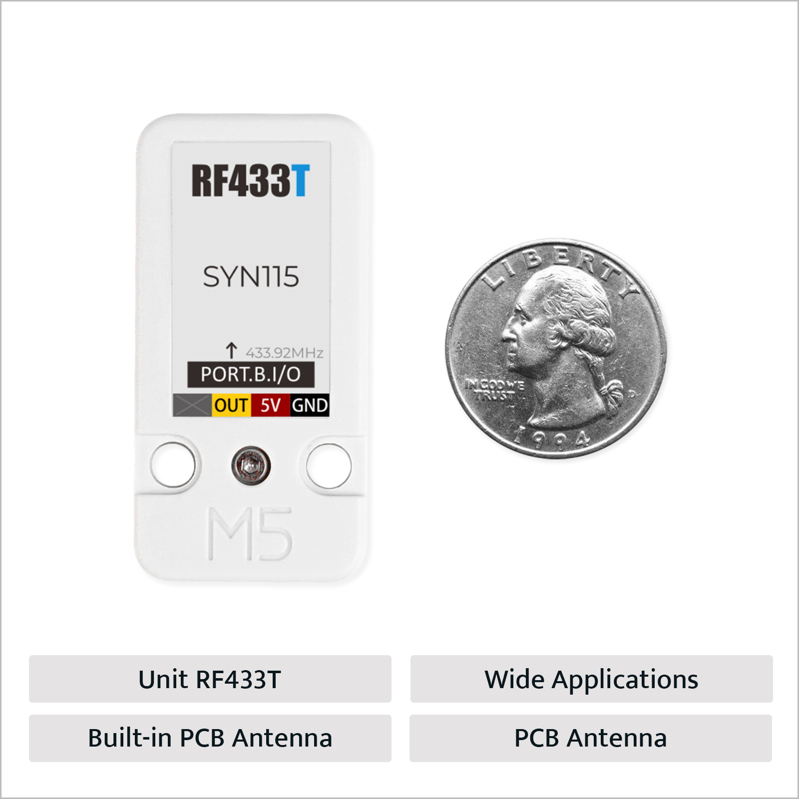 M5Stack 公式 RF UNIT 433MHz 送信機  - M5Stack のレビューと価格