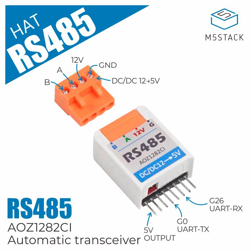 M5Stack公式M5StickC RS485帽子AOZ12 - M5Stickc のレビューと価格