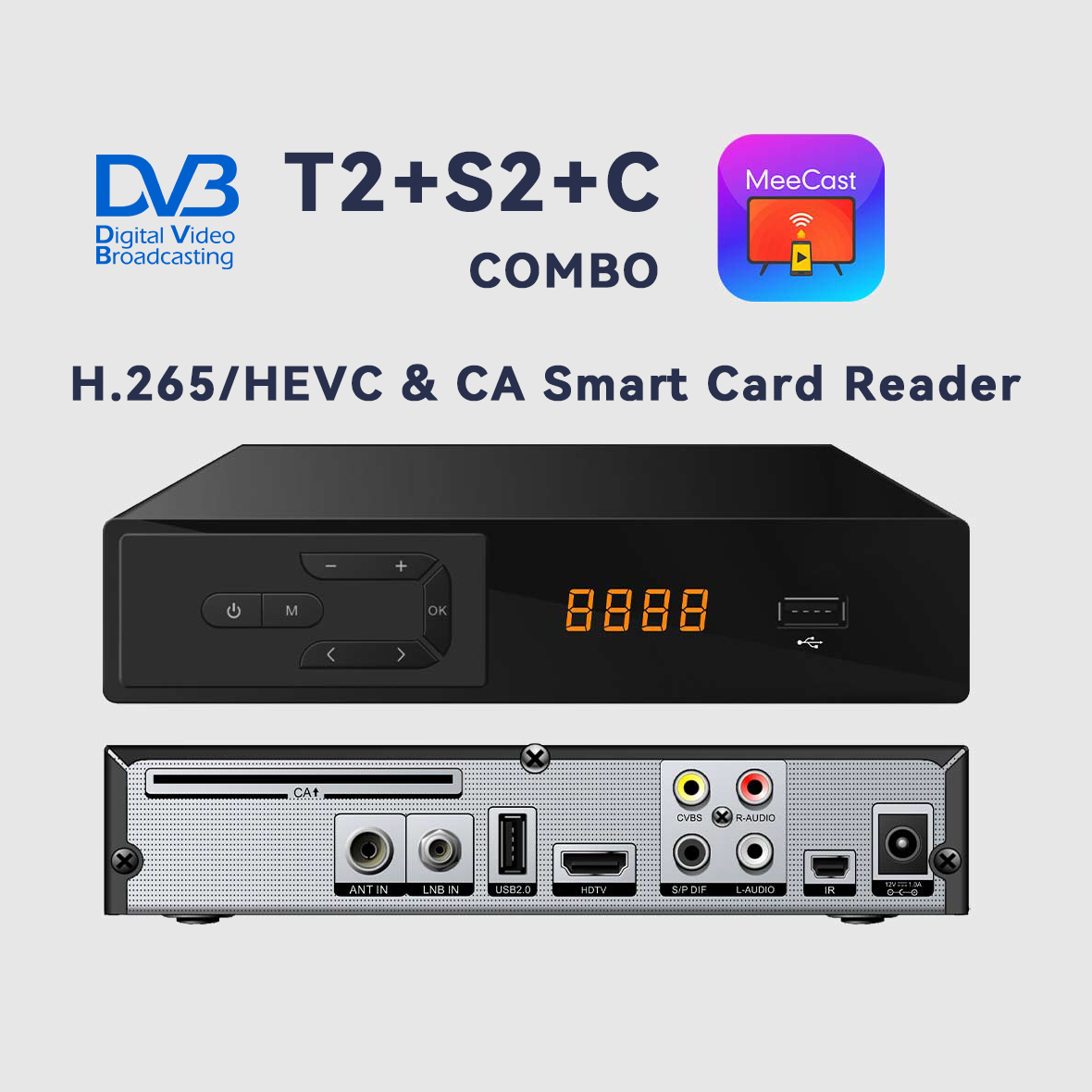 Meecast H.265衛星放送/地上波放送コンボデコーダ - Devkitc のレビューと価格