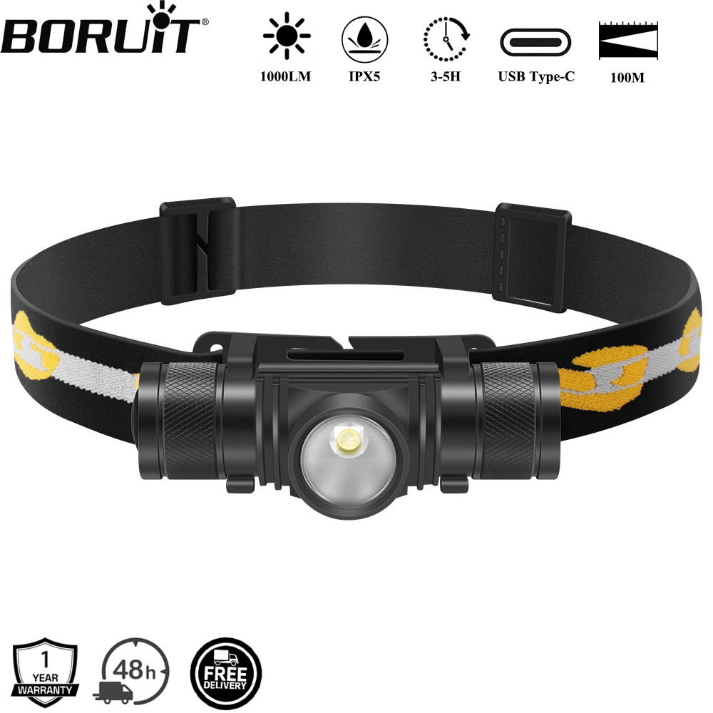 BORUiT D10 1000LM LED ヘッドランプ強力 - Lolin D32 のレビューと価格