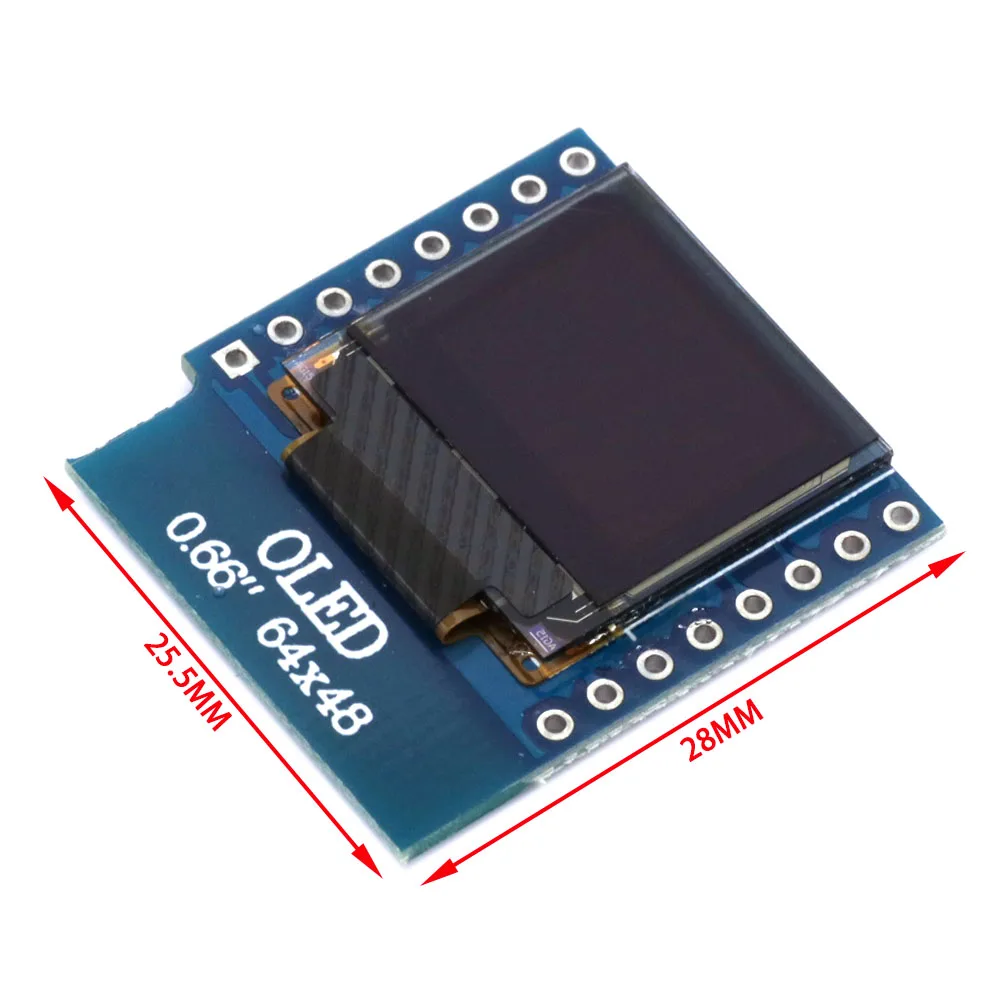 小型0.66インチ 64x48 SSD1306 I2C OL - Wemos D1 Mini のレビューと価格