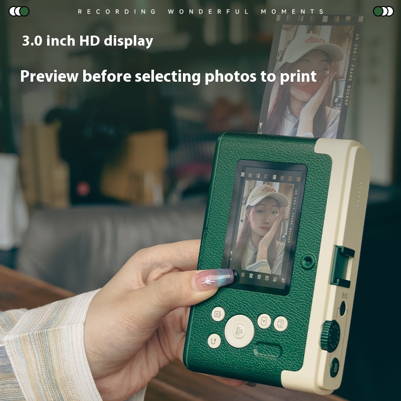 D1 ProインスタントカメラHDミニカメラ携帯写真印刷レト - D1 Mini Pro のレビューと価格