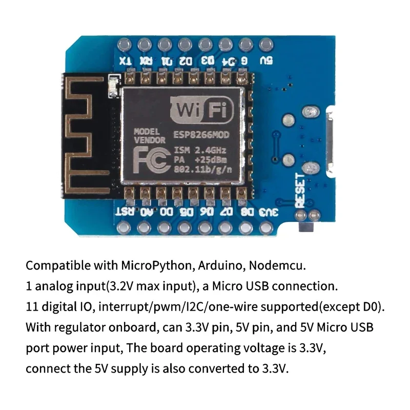 10個 WeMos D1 Mini Pro V3.0 Nod - D1 Mini Pro のレビューと価格